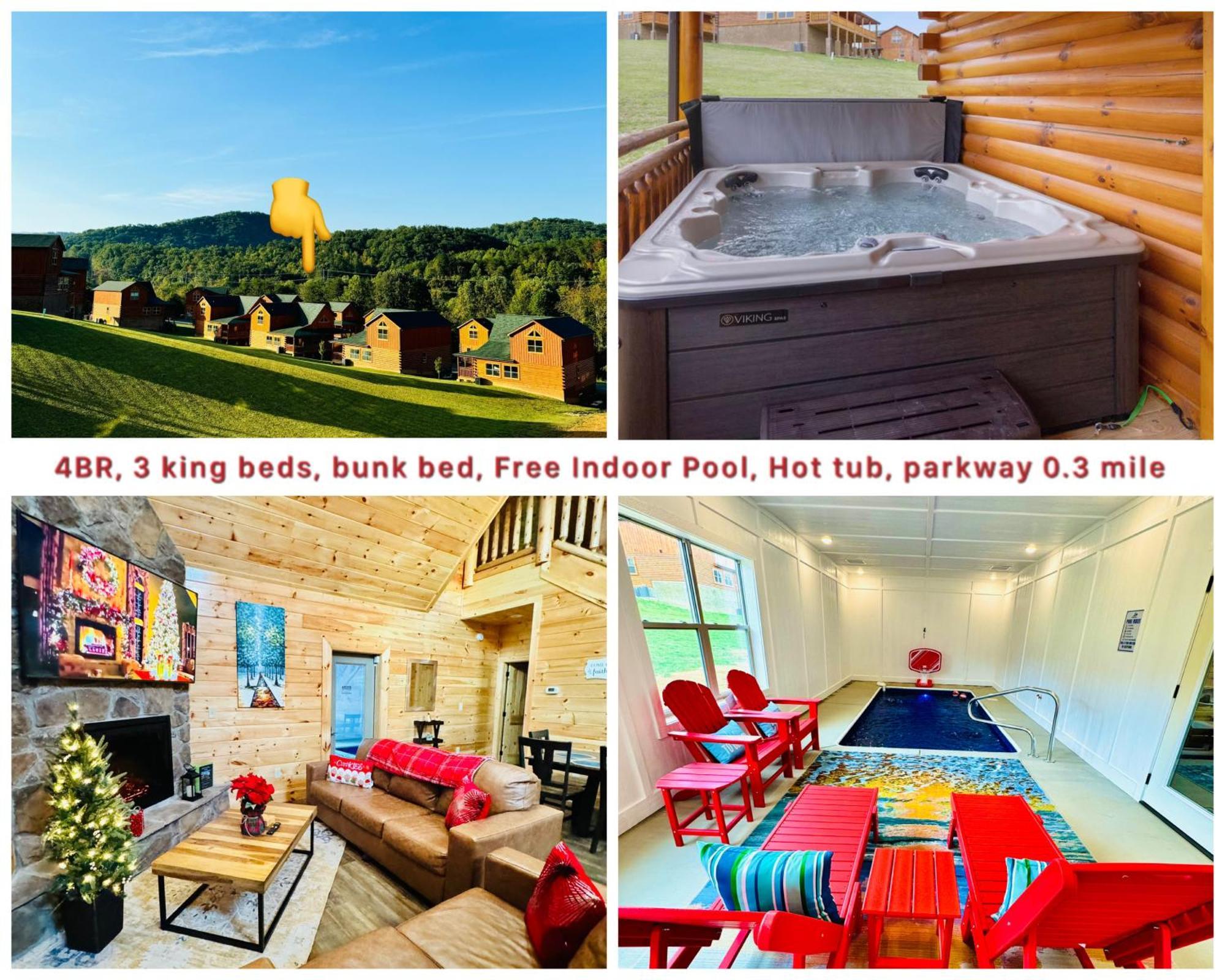 New! Indoor Pool/Ps 5/Hot Tub/Parkway Villa Pigeon Forge Eksteriør billede