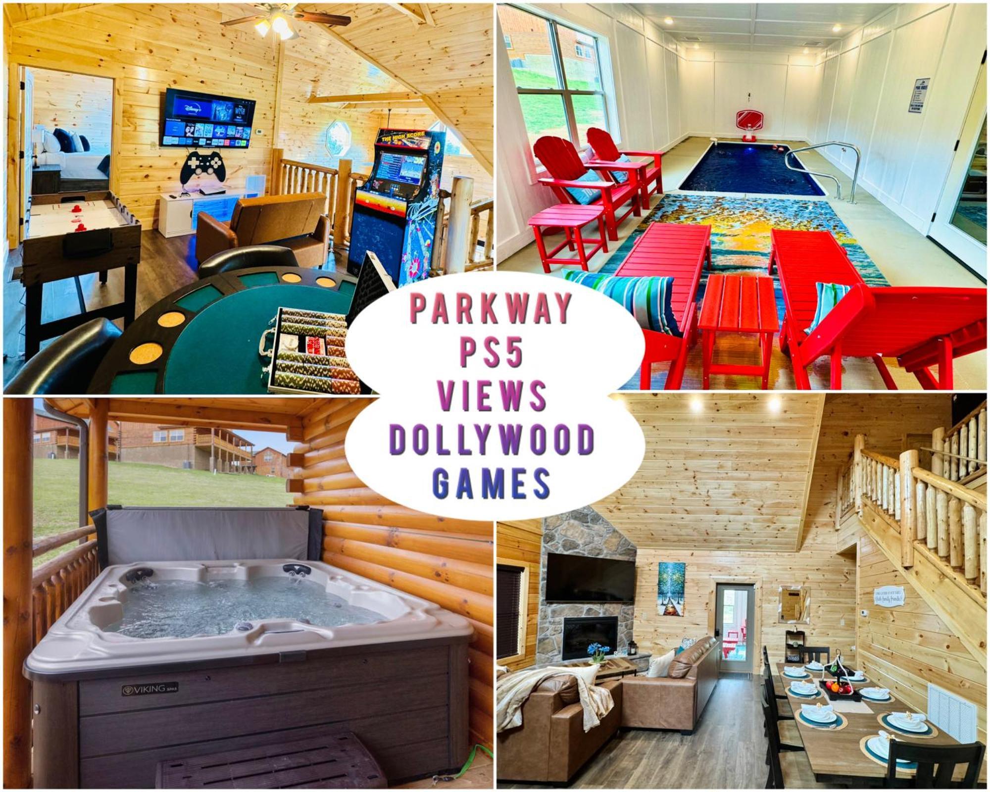 New! Indoor Pool/Ps 5/Hot Tub/Parkway Villa Pigeon Forge Eksteriør billede